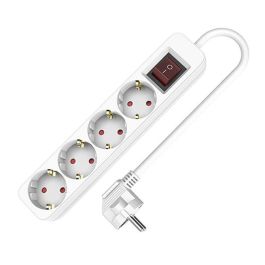 Regleta Enchufes 4 Tomas sin Interruptor TM Electron TMUAD504S Blanco 3680 W (1,5 m) (4 Unidades) Precio: 7.88999981. SKU: B1DVM69RQL