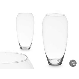 Jarrón de Cristal Abombado 36 cm - Giftdecor, Vidrio Transparente (4 Unidades) Precio: 24.58999994. SKU: B1EN9V4PXX
