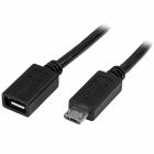 Cable Micro USB Startech USBUBEXT50CM Negro 0