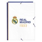 Carpeta Real Madrid C.F. Azul Blanco A4 (26 x 33.5 x 2.5 cm) 0