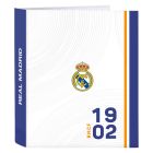 Carpeta de anillas Real Madrid C.F. Azul Blanco A4 0