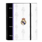 Carpeta de anillas Real Madrid C.F. Negro Blanco (27 x 32 x 3.5 cm) 0