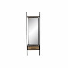 Espejo de pie DKD Home Decor Negro Madera Metal Cristal (58 x 30 x 191 cm) 0