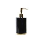 Dispensador de Jabón DKD Home Decor Glam Negro Dorado Metal (8 x 8 x 19 cm) 0