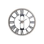 Reloj de Pared DKD Home Decor Negro Metal Madera (70 x 4 x 70 cm) 0