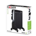Calefactor Haeger Top Mica Black 1500 W 0