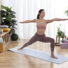 Esterilla de Yoga Antideslizante con Líneas de Posición y Guía de Ejercicios Asamat InnovaGoods 0