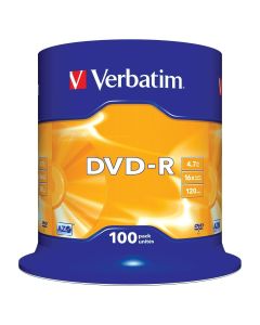 DVD-R Verbatim Matt Silver 100 Unidades 16x 4,7 GB 0