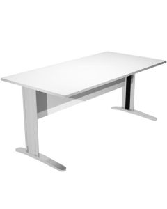 Artexport Mesa escritorio presto 160 con patas de metal tablero 22mm blanco 0