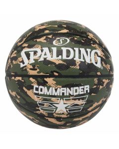 Balón de Baloncesto Spalding Commander Camo 7 Verde 0