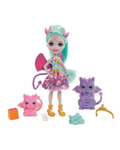 Muñeca Enchantimals Royal Dragon Family 0