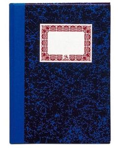 Dohe Cuaderno cartoné índice 80h rayado horizontal cuarto azul 0