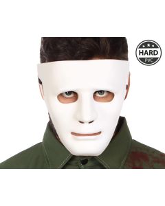 Mascara Asesino Carnicero Halloween Pvc Blanco 0