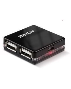 Hub USB LINDY 42742 Negro 0