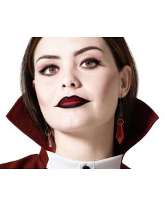 Pendientes Gema Roja Oscura Halloween 0