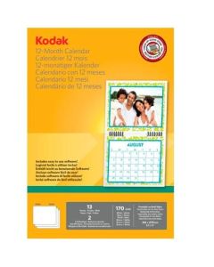 Kodak Papel fotográfico especial calendarios 216x279mm 170 gr -pack 13 hojas- 0
