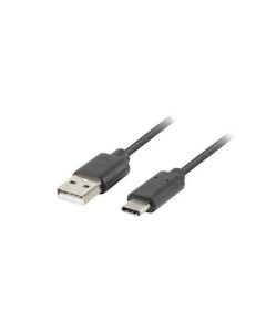 Cable USB A 2.0 a USB C Lanberg 480 Mb/s Negro 0