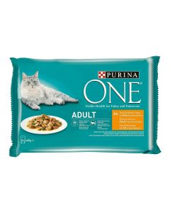 Comida para gato Purina One Adult (4 x 85 g) 0