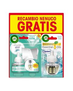 Ambientador Eléctrico y Recambio Essential Oils Air Wick Nenuco (19 ml) 0