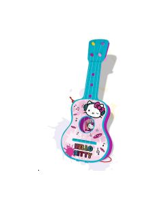 Guitarra Infantil Hello Kitty Azul Rosa 4 Cuerdas 0