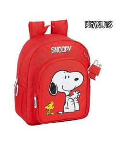 Mochila Escolar Snoopy Rojo 0