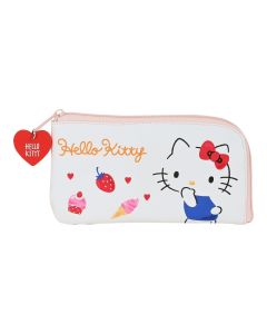 Estuche Escolar Hello Kitty Happiness Girl Rosa Blanco (23 x 11 x 1 cm) 0
