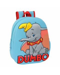Mochila Escolar 3D Disney Dumbo Rojo Azul claro 0