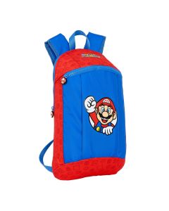 Mochila Infantil Super Mario Mini Rojo Azul (22 x 39 x 10 cm) 0