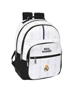 Mochila Escolar Real Madrid C.F. Negro Blanco (32 x 42 x 15 cm) 0