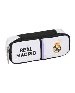 Estuche Escolar Real Madrid C.F. Negro Blanco (22 x 5 x 8 cm) 0