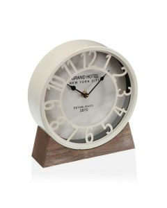 Reloj de Mesa Versa Blanco Madera MDF (20 x 20 x 6 cm) (Ø 20 cm) 0