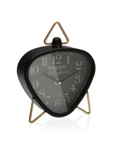 Reloj de Mesa Negro Metal (5,5 x 23 x 18,5 cm) 0