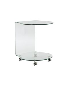 Mesa auxiliar DKD Home Decor Cristal Transparente (50 x 50 x 56.5 cm) 0