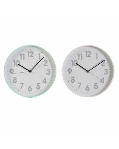 Reloj de Pared DKD Home Decor Rosa Verde PVC (30 x 4.5 x 30 cm) (2 pcs) 0