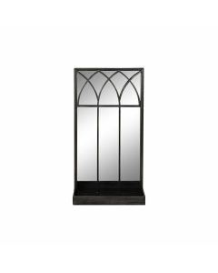 Espejo con Soporte DKD Home Decor Negro Metal (40 x 12 x 80 cm) 0