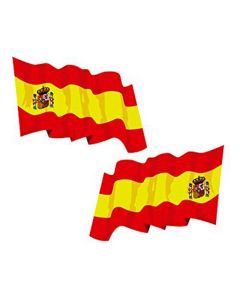 Pegatinas Bandera España (2 uds) 0