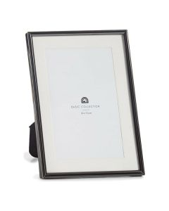 Marco de Fotos Negro Cristal Acero (10 x 18,2 x 13,5 cm) (10 x 15 cm) 0