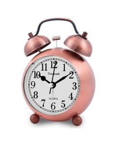 Reloj-Despertador Analógico Timemark Dorado (9 x 13,5 x 5,5 cm) 0