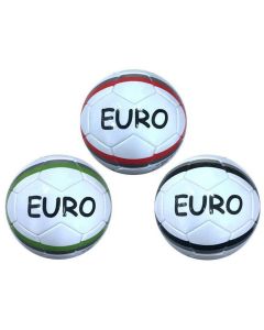 Balón de Fútbol Euro 3 Unidades (23 cm) 0