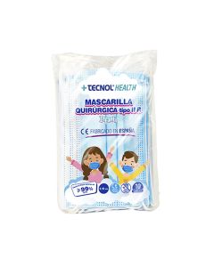 Mascarilla Higiénica Tecnol Infantil 10 Unidades Azul (Infantil) 0