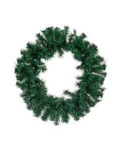 Corona de Navidad Verde Plástico (60 x 8 x 60 cm) 0