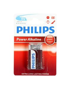Pila Alcalina Philips Batería 6LR61P1B/10 9V 6LR61 0