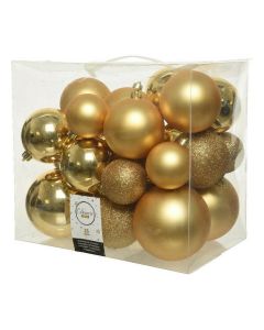 Bolas de Navidad Decoris Dorado (26 Piezas) 0