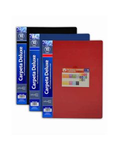 Carpeta o. box flexible 10 fundas a4 azul (1126) 0