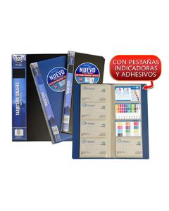 Tarjetero o. box 120x210 mm. 60 tarjetas azul (23028) 0
