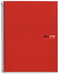 Cuaderno miquelrius notebook 6 a4 150h. cdla pp rojo (2825) 0
