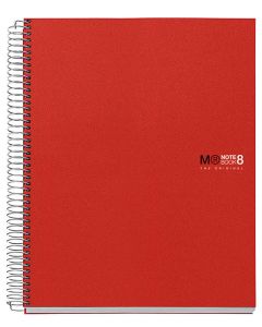 Cuaderno miquelrius notebook 8 a4 200h. cdla. pp rojo (42002) 0