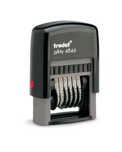 Sello trodat numerador entintaje automático 4 mm. (4846) 0