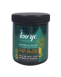 Lovyc nutre y fortalece aceite de coco mascarilla cabello dañado 700ml 0