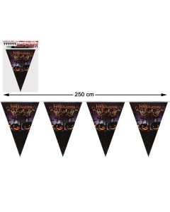 Guirnalda Calabazas Halloween Party 250 cm Decoración Colgar Negro 0